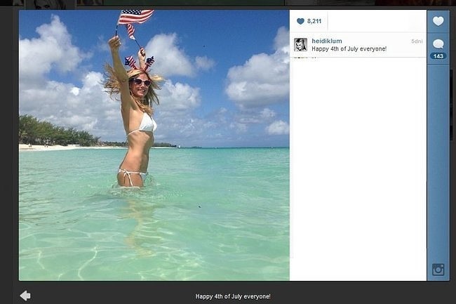 Heidi Klum na Instagramie (fot. screen z Instagram.com)