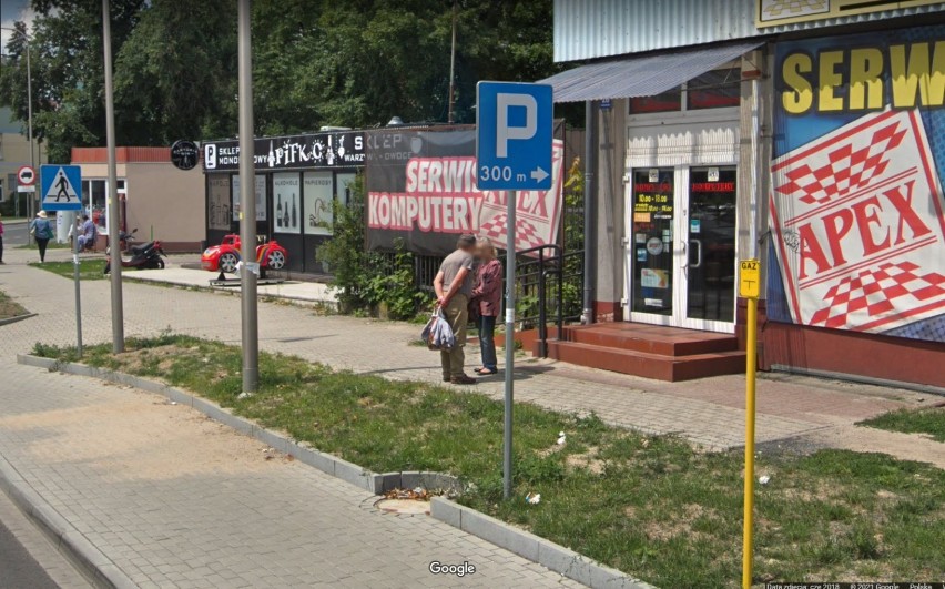 Osiedle Moniuszki w Żarach w kamerach Google Street View....