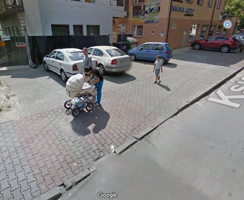 Mieszkańcy Zawiercia na zdjęciach Street View