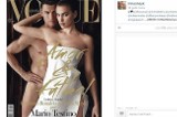 Nagi Cristiano Ronaldo i Irina Shayk na okładce "Vogue'a"! [WIDEO]