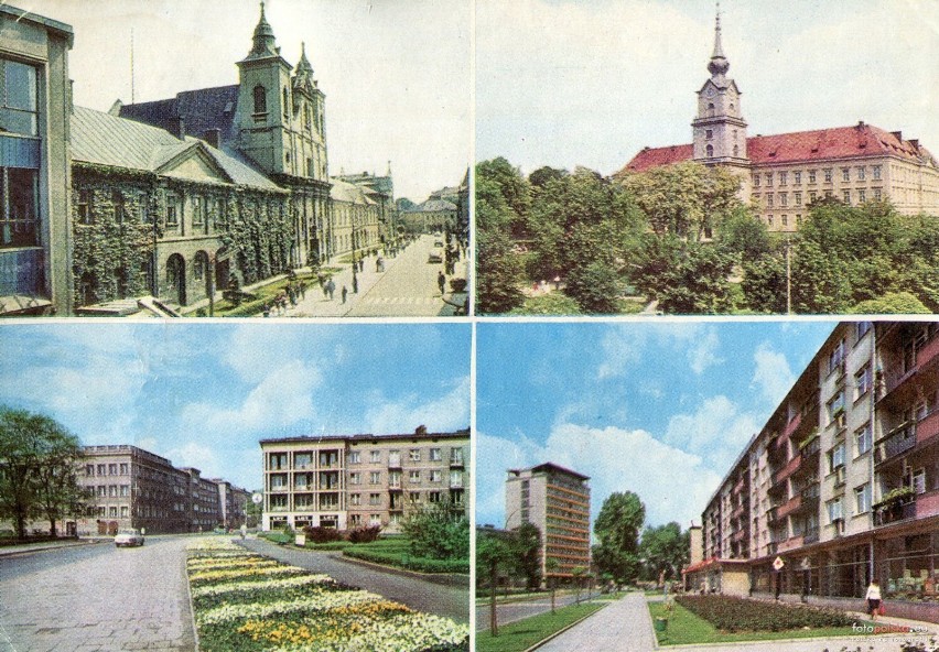 Lata 1967-1968 , Rzeszów. "Ulica 3 Maja. Zamek obronny. Plac...