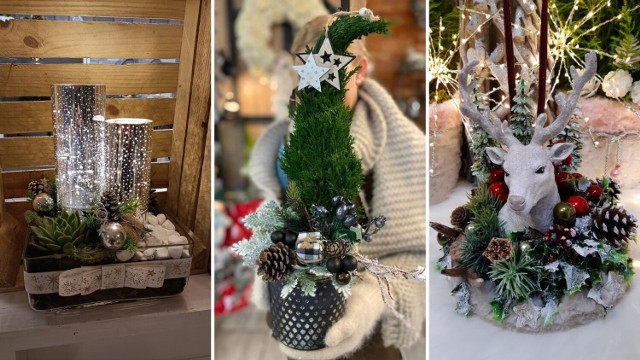Zobaczcie w galerii propozycje najpiękniejszych dekoracji na Boże Narodzenie w formie stroika świątecznego przygotowanego przez florystki