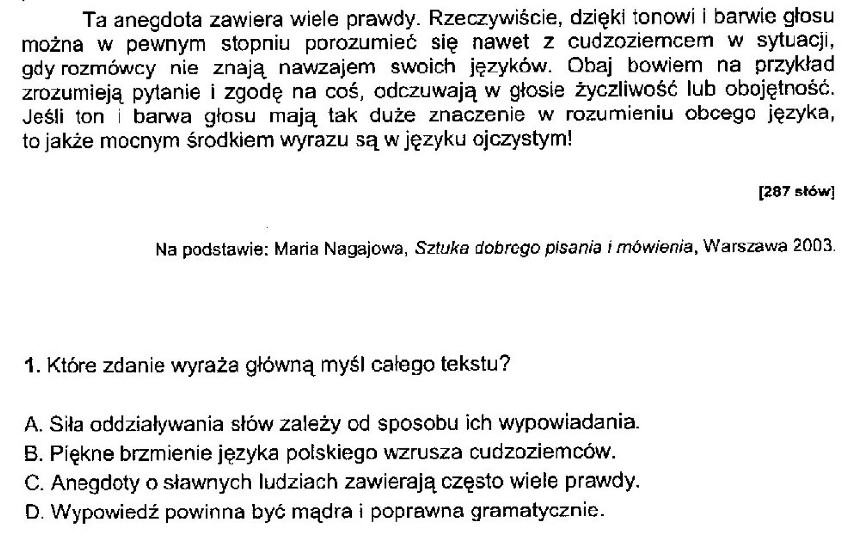 4 kwietnia 2013 roku uczniowie napisali sprawdzian ...