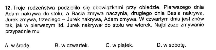 4 kwietnia 2013 roku uczniowie napisali sprawdzian ...