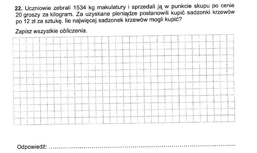 4 kwietnia 2013 roku uczniowie napisali sprawdzian ...