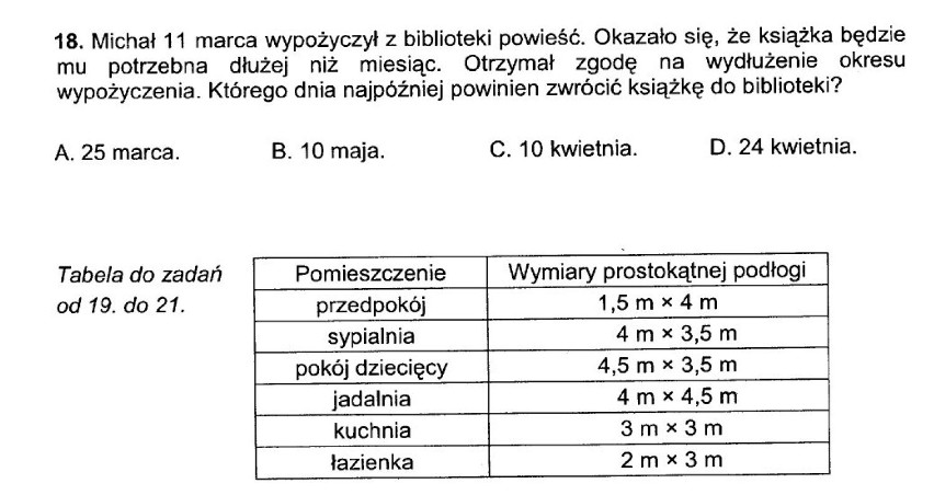 4 kwietnia 2013 roku uczniowie napisali sprawdzian ...