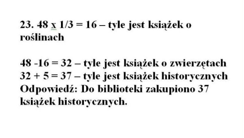 4 kwietnia 2013 roku uczniowie napisali sprawdzian ...