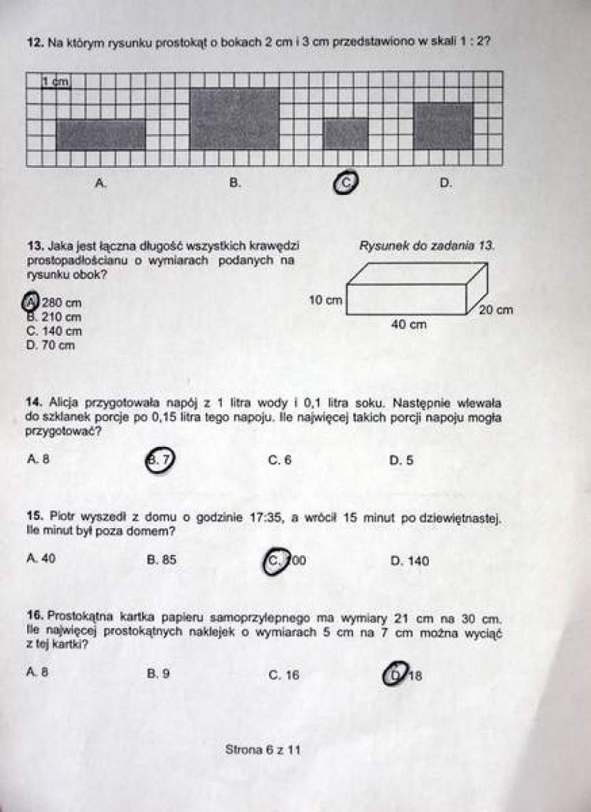 TEST SZÓSTOKLASISTÓW. We wtorek, 1 kwietnia sprawdzian ...