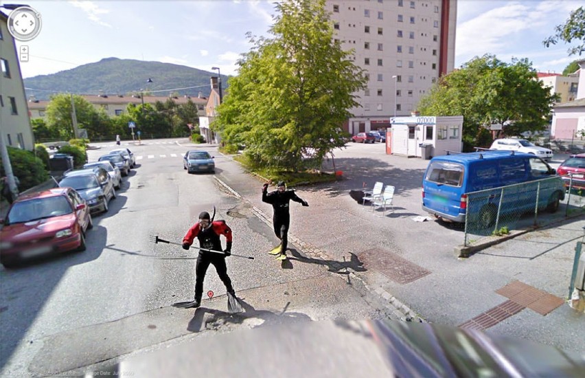 Perełki Google Street View. Najśmieszniejsze,...