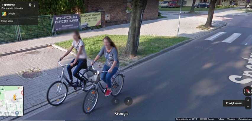 Mieszkańcy gminy Zbąszynek na kadrach Google Street View