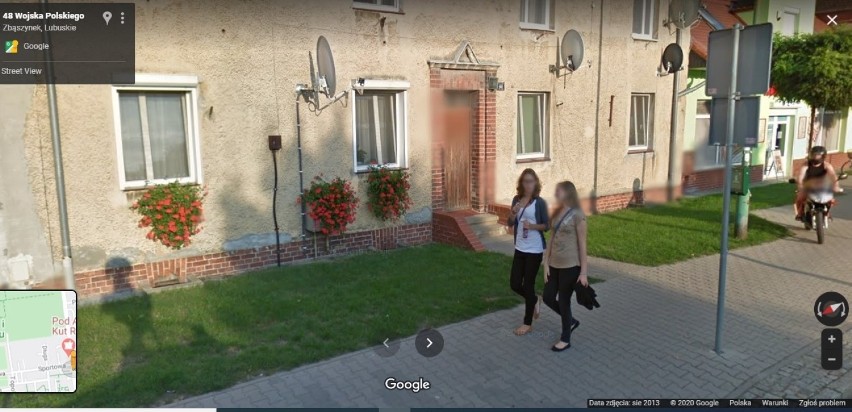 Mieszkańcy gminy Zbąszynek na kadrach Google Street View