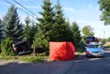 Śmiertelny wypadek samochodowy w Czarnówku. Nie żyje kobieta