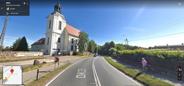 Wsie z powiatu sępoleńskiego w oku kamery Google Street View