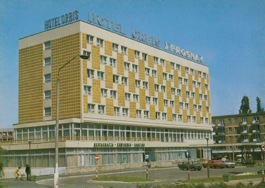 Hotel "Orbis-Prosna". Pocztówka z 1982 r.