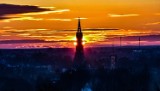 Zachód słońca w Żaganiu. Panorama miasta prezentuje się wspaniale! 