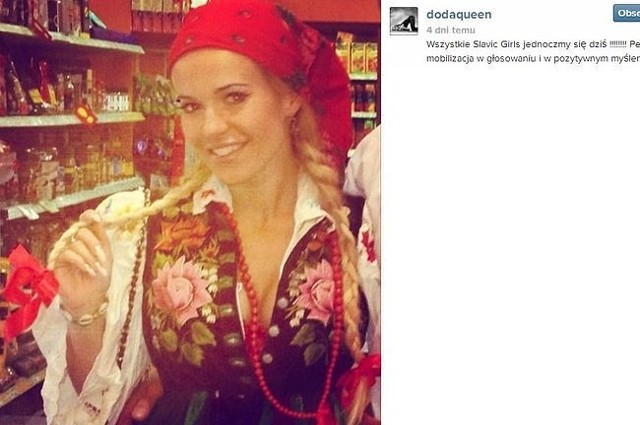 Doda kibicowała Donatanowi i Cleo podczas Eurowizji. (fot. screen Instagram)