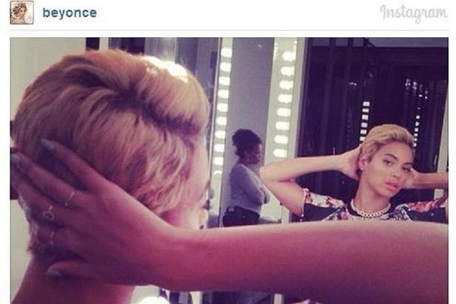 Beyonce w krótkich włosach (fot. screen Instagram)