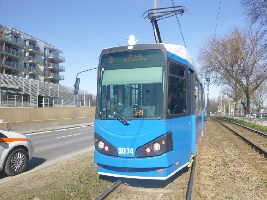 Krakowskie tramwaje znów się wykolejają