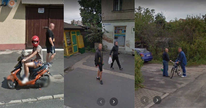 Mieszkańcy Pieńska na zdjęciach Google Street View