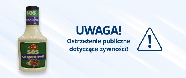 Wycofanie jednej partii produktu pn. Sos czosnkowy, 300 g ze względu na obecność glutenu