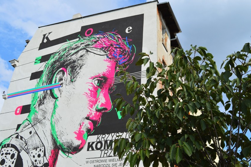 Ostrowski mural Krzysztofa Komedy bierze udział w plebiscycie Polska Architektura XXL 2019
