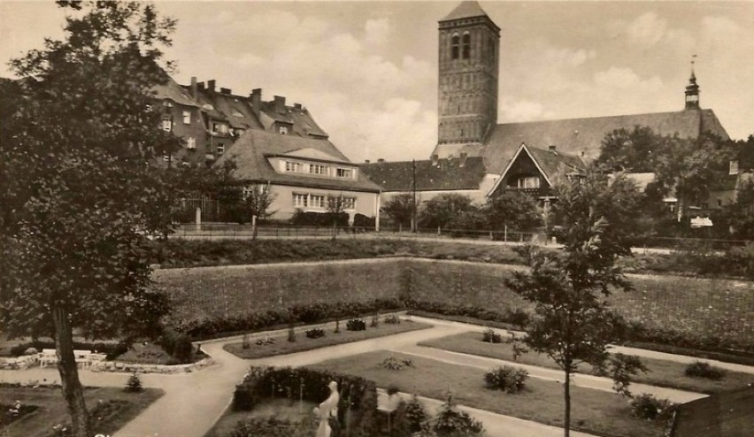 Fosa, z widokiem na kościół św. Mikołaja, ok. 1930 rok