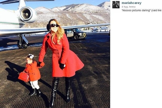 Mariah Carey z córeczką Monroe (fot. screen Instagram)