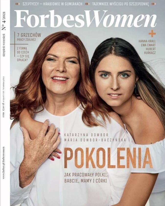 „Nasz nowy dom”. Katarzyna Dowbor pojawiła się ze swoją córką na okładce magazynu  "Forbes Women". Czy Maria jest podobna do mamy? Zobacz zdjęcia!