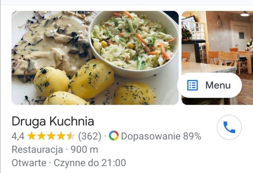 1 miejsce - 29,41 %
Druga Kuchnia, Marii Konopnickiej 7B,...