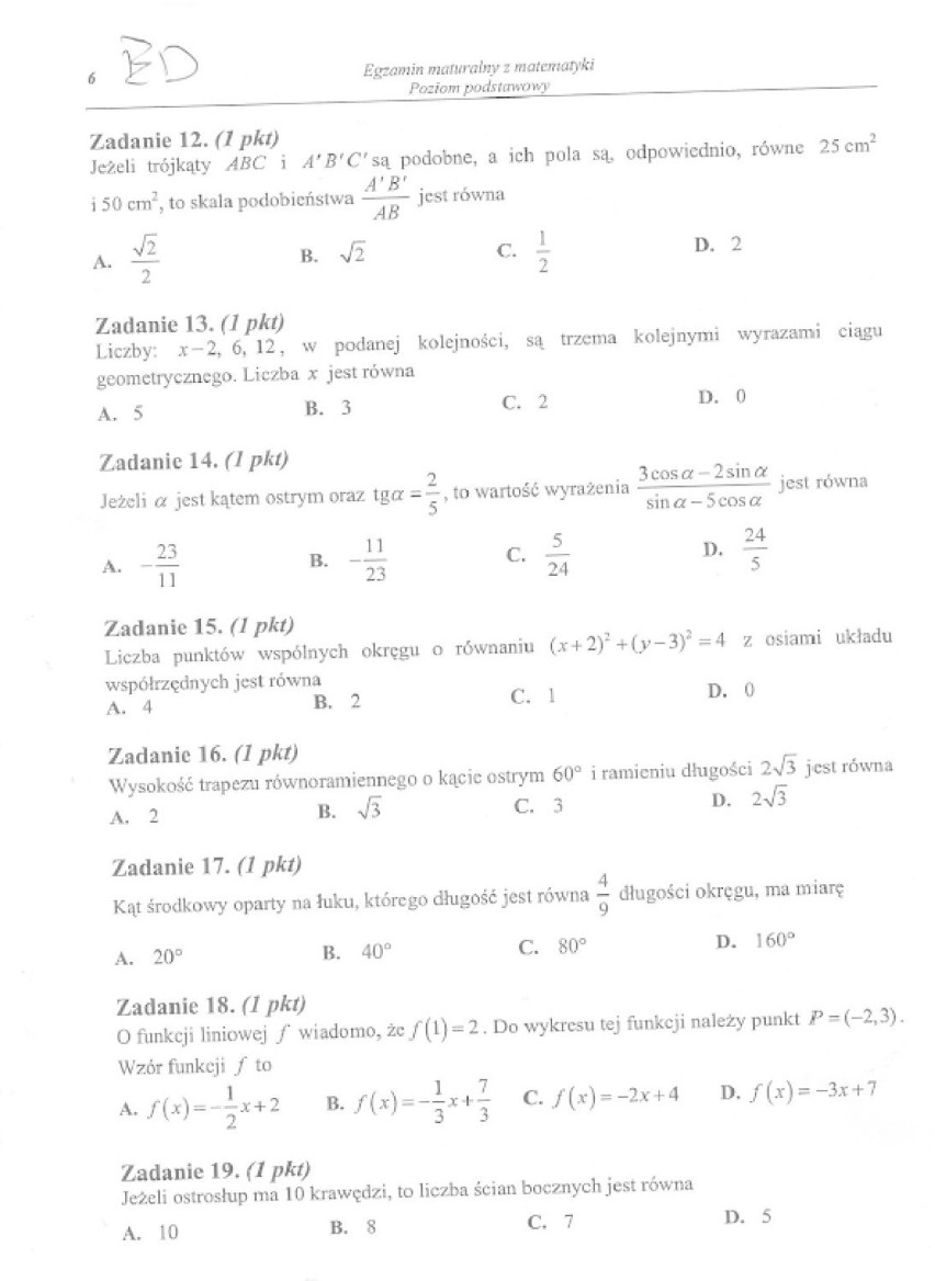 MATURA 2015. MATEMATYKA "Wyciekły arkusze, "znamy zadania",...