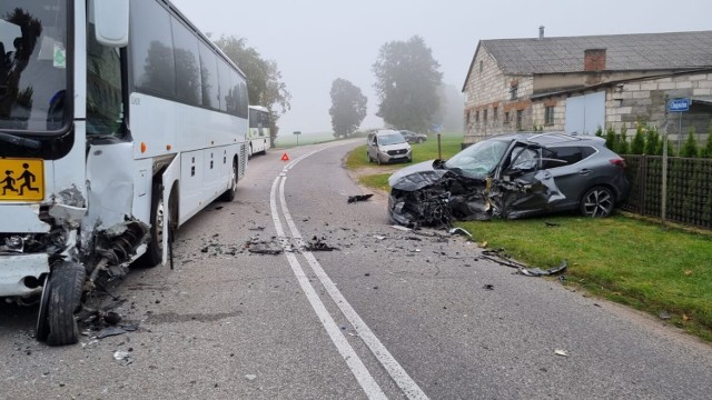 Wypadek w Sławęcinie w gminie Chojnice