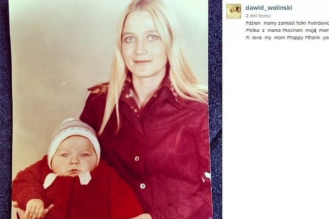 To mały Dawid Woliński z mamą!
(fot. screen Instagram.com)