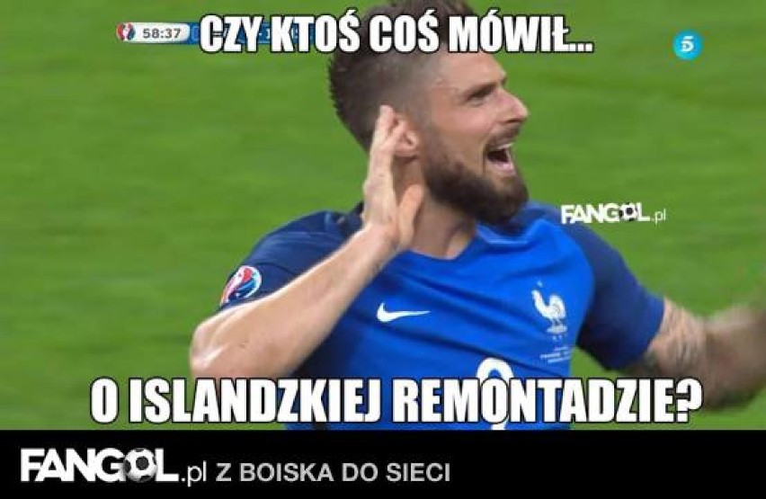 MEMY. Najlepsze memy mecz Francja - Islandia Euro 2016....