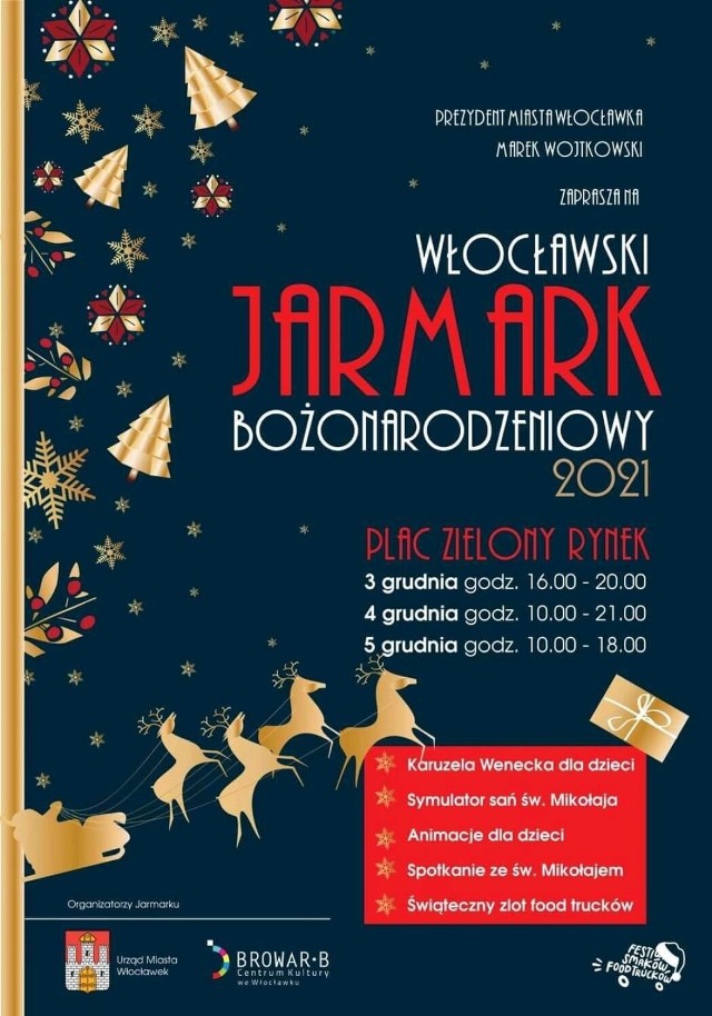 Włocławski Jarmark Bożonarodzeniowy 2021 już od piątku [program]