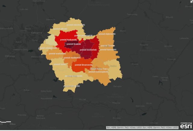 Koronawirus w Małopolsce [MAPA POWIATÓW, DANE, STATYSTYKI] Ile osób choruje na COVID-19?