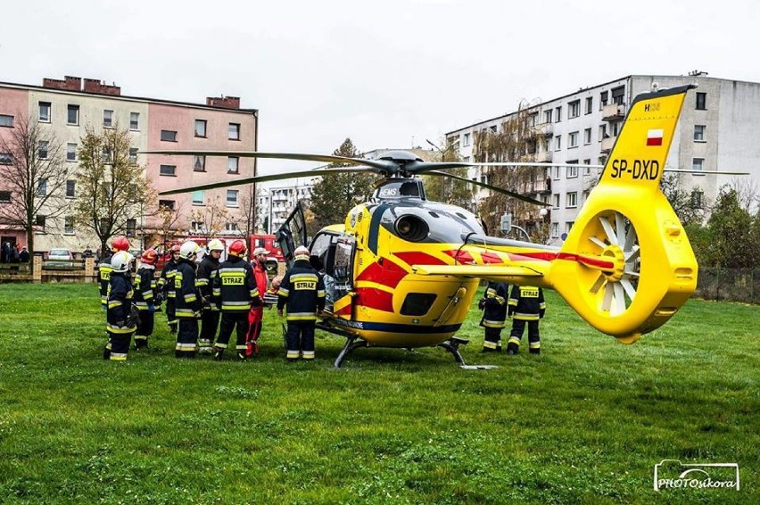 Mężczyzna doznał udaru. Znów wezwano LPR [ZDJĘCIA]