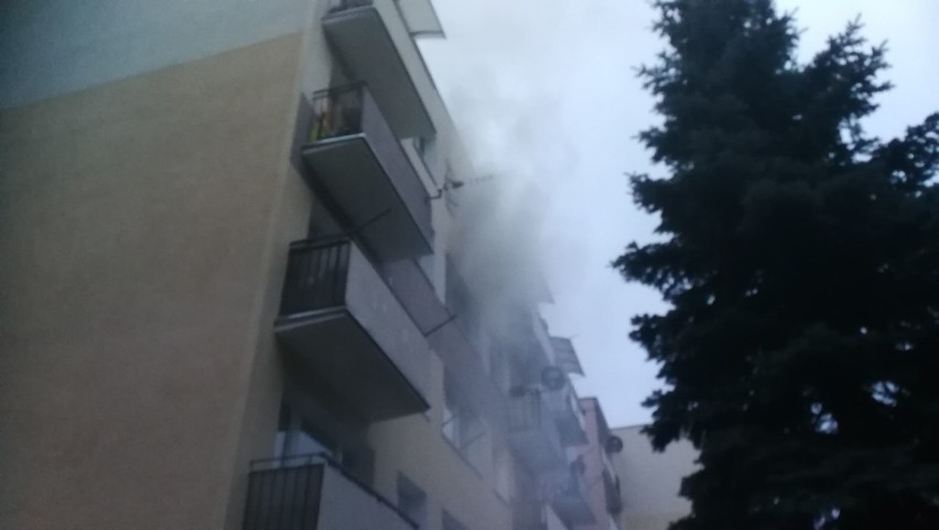 Tragiczny pożar w bloku przy ul. 14 Pułku Piechoty we Włocławku [zdjęcia]