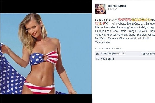 Joanna Krupa (fot. screen z Facebook.com)