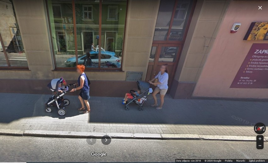 Strzelno na zdjęciach Google Street View