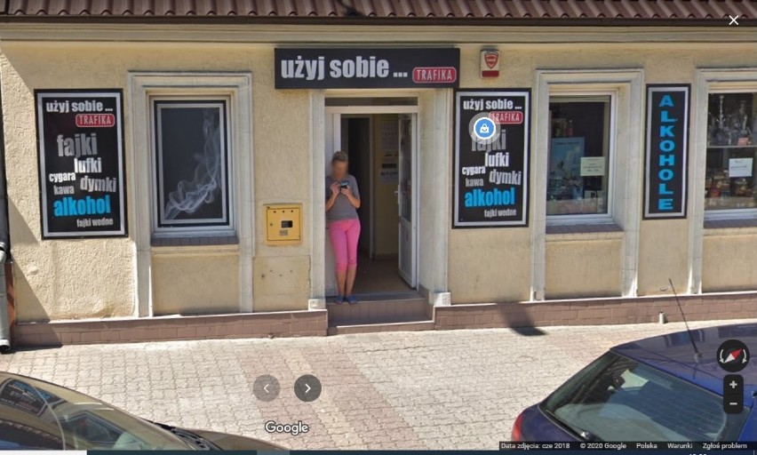 Strzelno na zdjęciach Google Street View