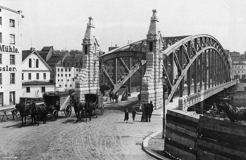 Finezyjna konstrukcja dawnego Mostu Staromiejskiego w Zgorzelcu. Zobacz jak wyglądał most kiedyś!