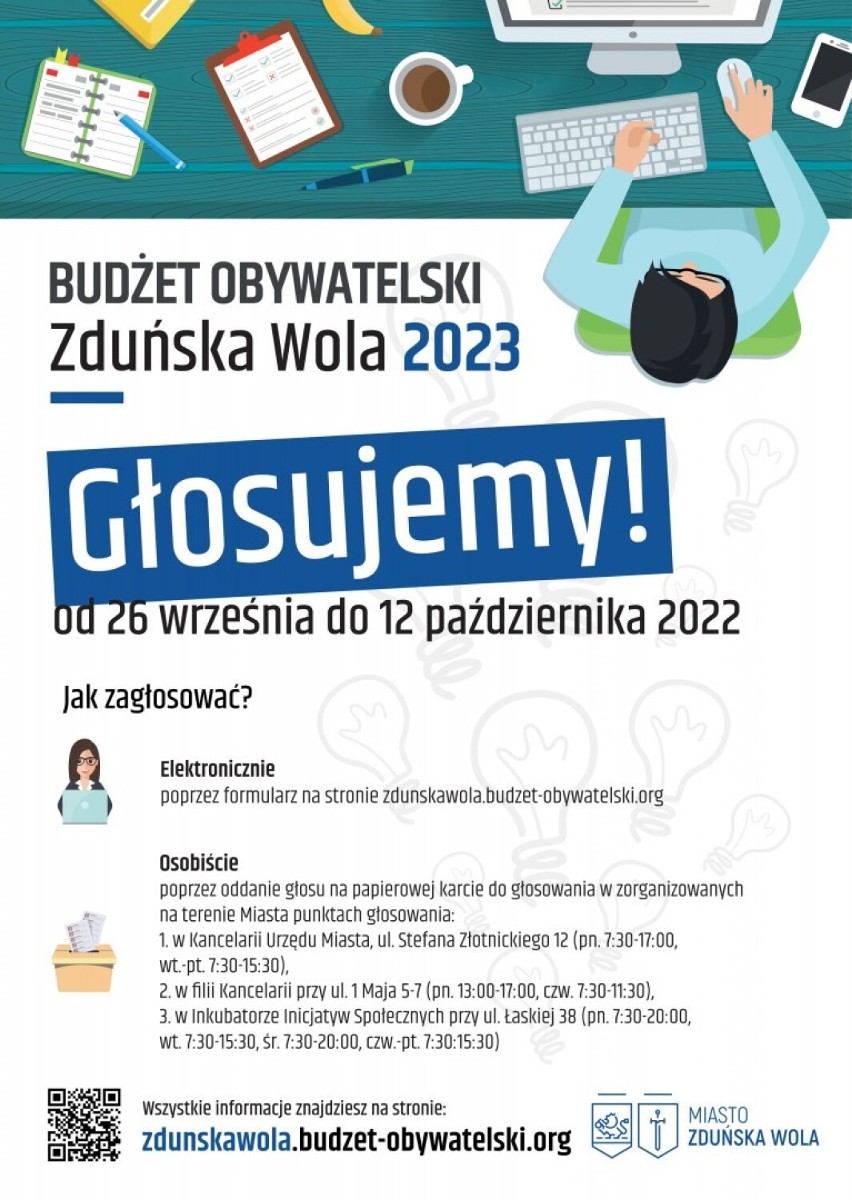 Ostatni dzień głosowania na Budżet Obywatelski Zduńskiej Woli