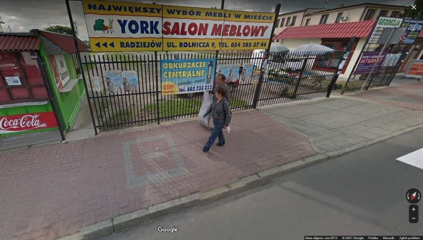 Kamery Google Street View uchwyciły mieszkańców Radziejowa. Zobacz zdjęcia