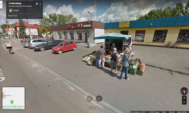 Kamery Google Street View w Choceniu