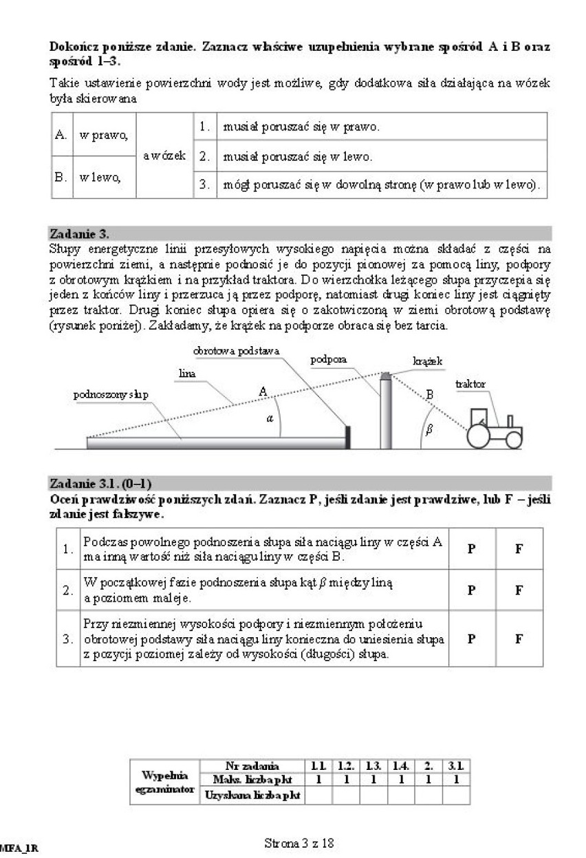 MATURA 2015. FIZYKA rozszerzona LO ARKUSZE zadań + TEST +...