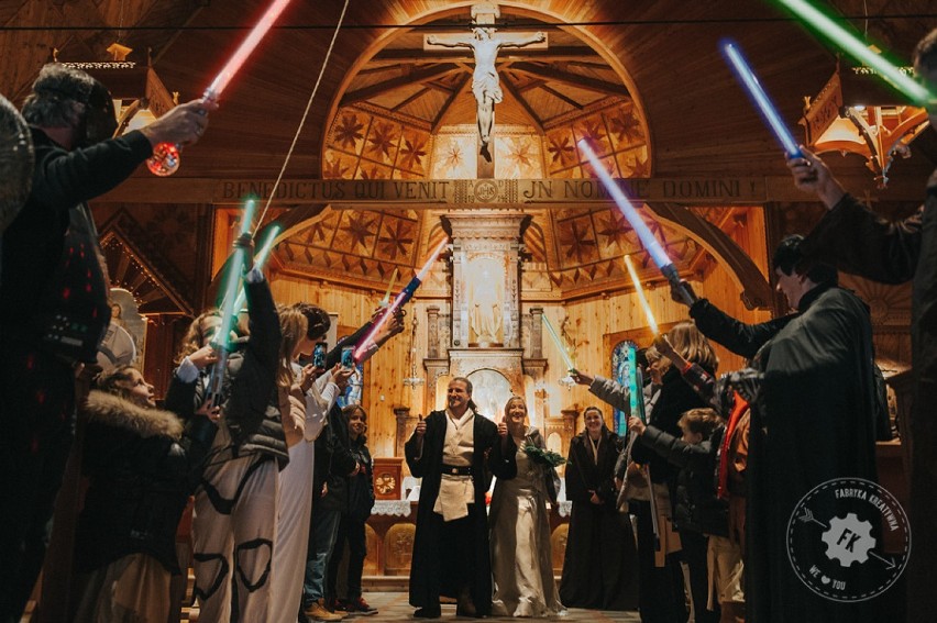 Ślub na Podhalu w stylu "Star Wars" [ZDJĘCIA]