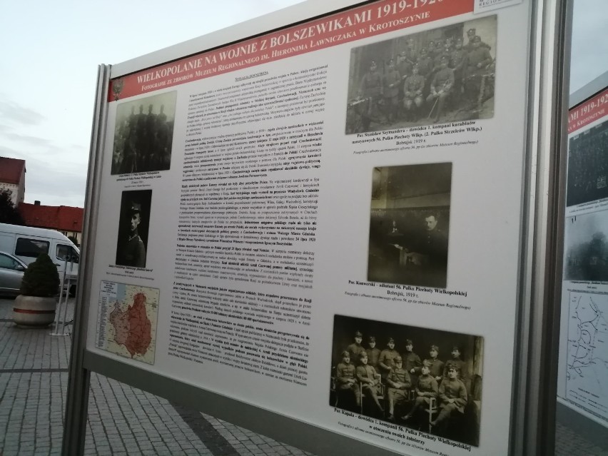 Wystawa plenerowa „Wielkopolanie na wojnie z bolszewikami 1919-1920” na krotoszyńskim Rynku [ZDJĘCIA] 