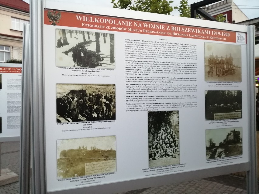 Wystawa plenerowa „Wielkopolanie na wojnie z bolszewikami 1919-1920” na krotoszyńskim Rynku [ZDJĘCIA] 