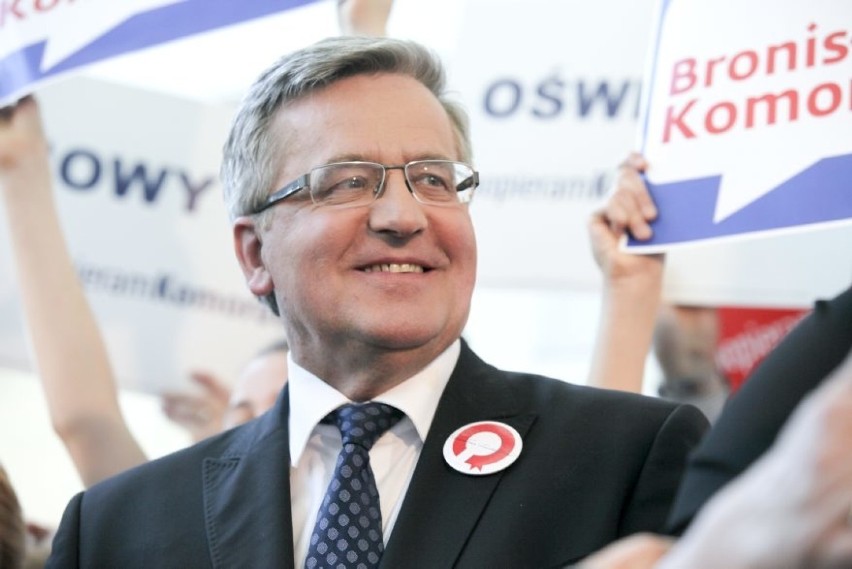 Wybory prezydenckie 2015. Bronisław Komorowski w Nowej Hucie [ZDJĘCIA]