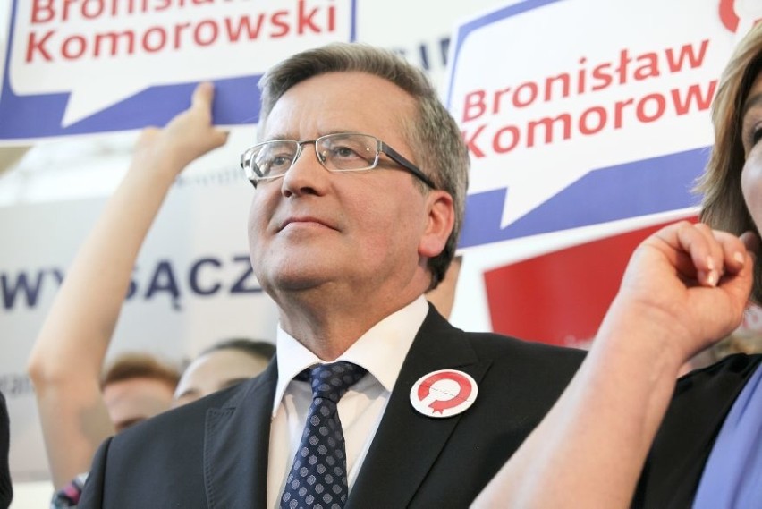 Wybory prezydenckie 2015. Bronisław Komorowski w Nowej Hucie [ZDJĘCIA]